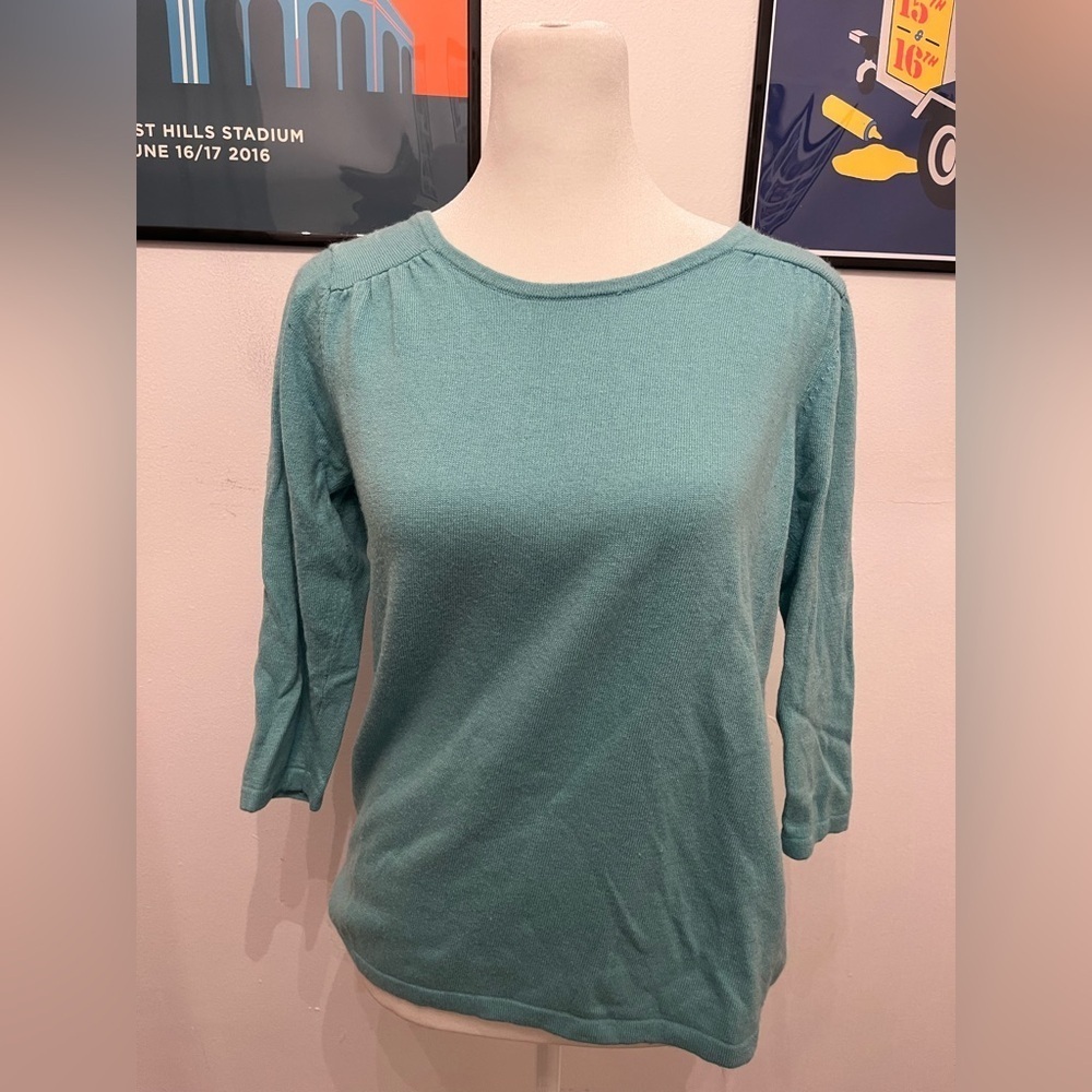 Boden Long Sleeve Cashmere Blend Sweater Blue Size 8